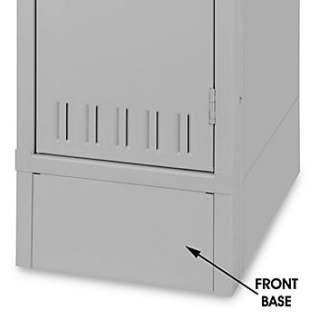 Industrial Locker Base Plate - Front, 12" Wide, Gray H-2923GR