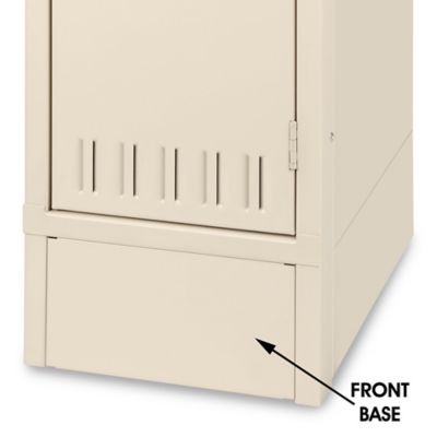 Industrial Locker Base Plate - Front, 12" Wide, Tan H-2923T