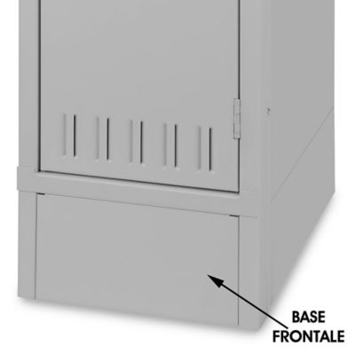  Plaque de base pour casier industriel – Frontal, 12 po de largeur