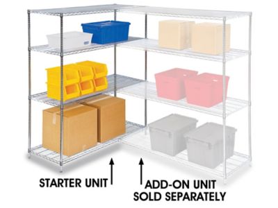  Chrome Wire Shelving Unit - 24 x 12"