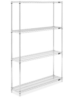 Stainless Steel Wire Shelving Unit - 48 x 18 x 72