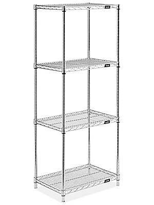 Chrome Wire Shelving Unit 24 X 18, Uline Chrome Wire Shelving Instructions