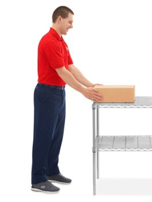 Two-Shelf Wire Shelving Unit - 30 x 18 x 34