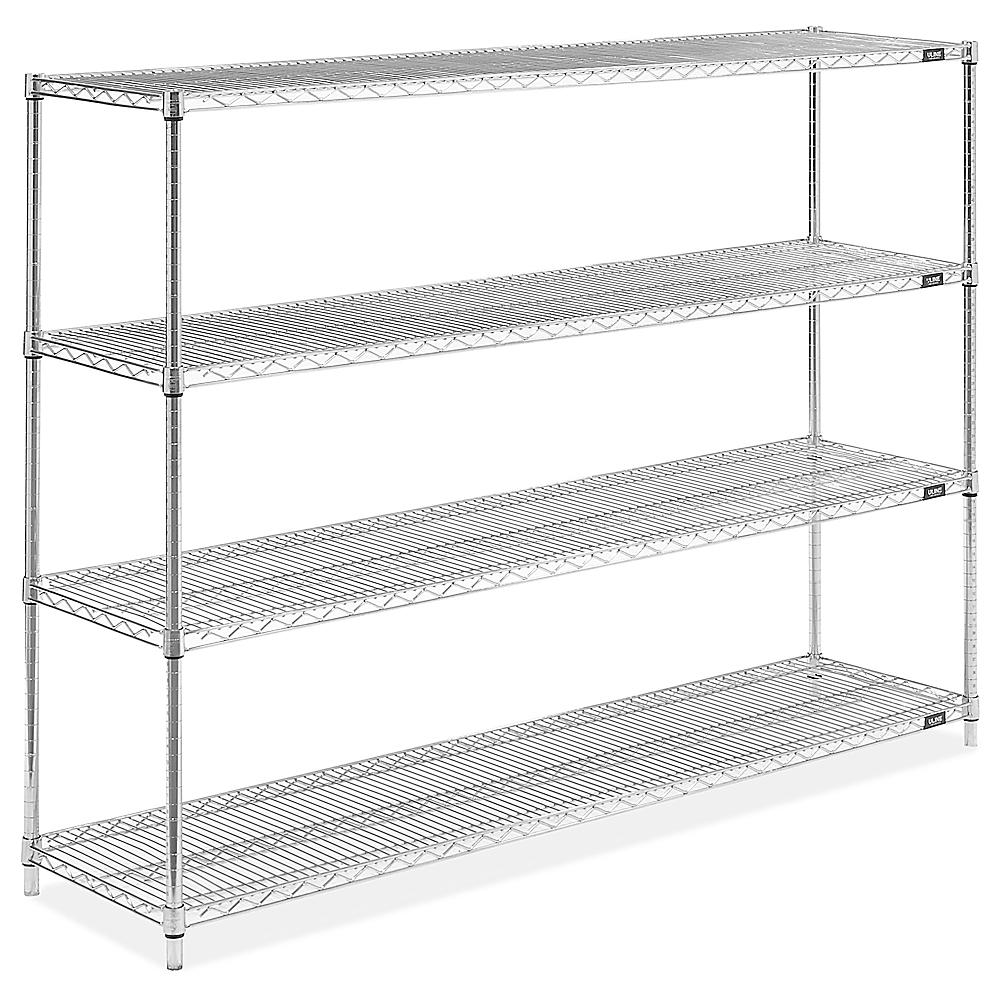 Chrome Wire Shelving Unit 72 X 18, Wire Shelving 18