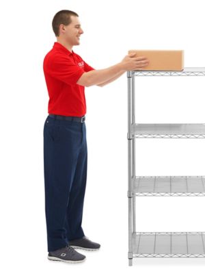 アイアンシェルフ Chrome Wire Shelving Unit - 72 x 18 x 54