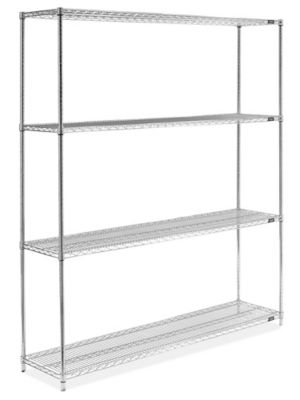 Chrome Wire Shelving Unit - 72 x 18 x 86" H-2943-86