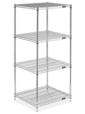 Chrome Wire Shelving Unit - 24 x 24 x 54" H-2944-54
