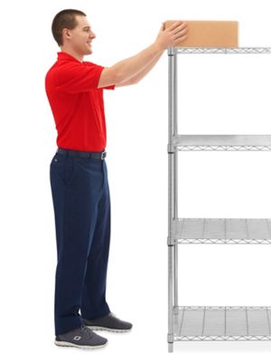 Chrome Wire Shelving Unit - 60 x 24 x 63