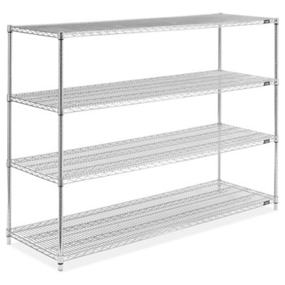 Chrome Wire Shelving Unit - 72 x 24 x 54" H-2948-54
