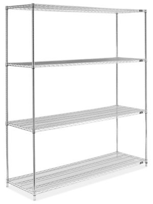 Chrome Wire Shelving Unit - 72 x 24 x 86" H-2948-86