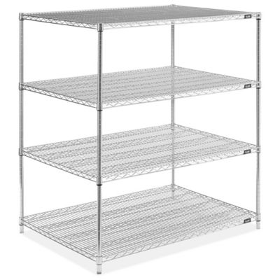 Chrome Wire Shelving Unit - 48 x 36 x 54" H-2949-54