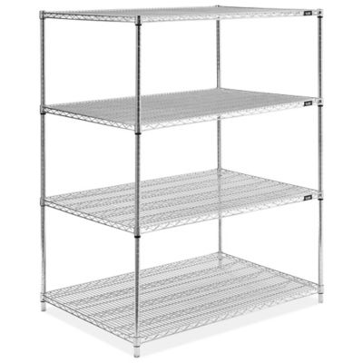 Chrome Wire Shelving Unit - 48 x 36 x 63" H-2949-63