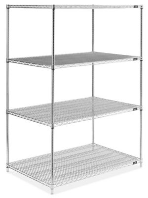 Wire Shelving Unit, 24 x 36 w/Pull-Out Shelves - QC Storage