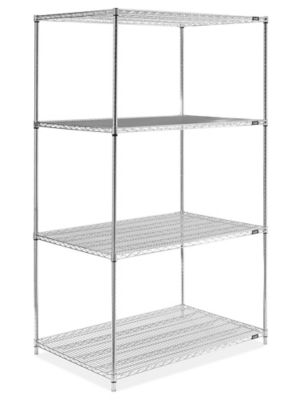 Chrome Wire Shelving Unit - 48 x 36 x 86" H-2949-86