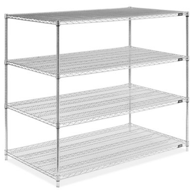 Chrome Wire Shelving Unit - 60 x 36 x 54" H-2950-54