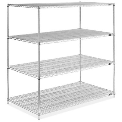 Chrome Wire Shelving Unit - 60 x 36 x 63" H-2950-63