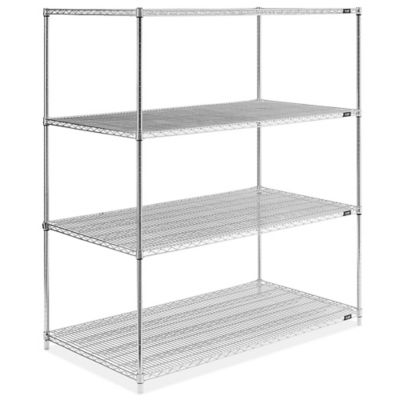 Stainless Steel Wire Shelving Unit - 60 x 24 x 72