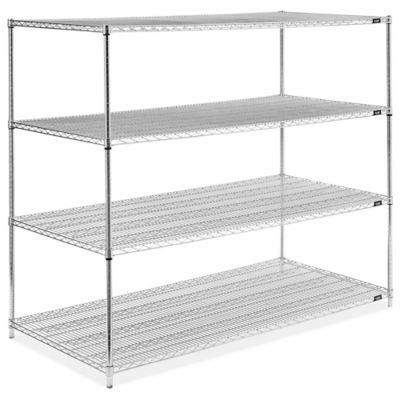 Chrome Wire Shelving Unit - 72 x 36 x 63" H-2951-63