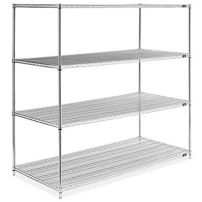Chrome Wire Shelving Unit 72 X 36, 72 Inch Wide Wire Shelving Unit