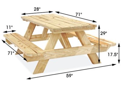 Economy A Frame Wooden Picnic Table 8 Ubicaciondepersonas Cdmx Gob Mx