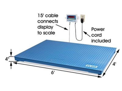 Uline Platform Dial Scale - 100 lbs x 4 oz H-176 - Uline