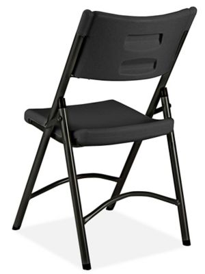 Economy Plastic Folding Chair Black H 3015BL Uline