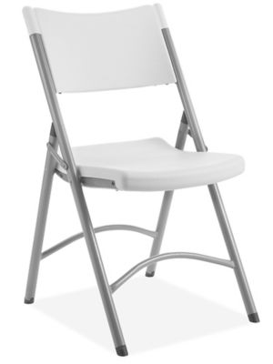 Economy Plastic Folding Chair White H 3015W Uline   H 3015W