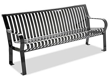 Courtyard Bench with Back - 6' H-3018