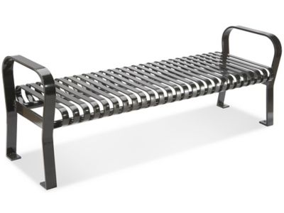 人気ブランド Courtyard Bench without Back - 6' H-3019 - Uline 靴