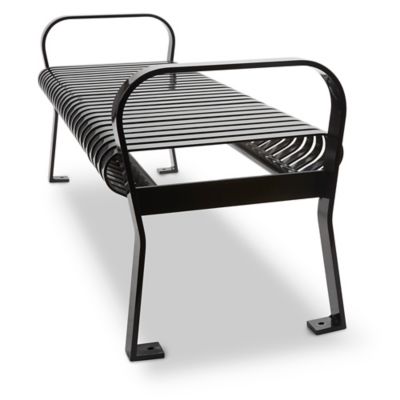 格安販売中 Courtyard Bench Uline - H-3019 6' - Back without 靴