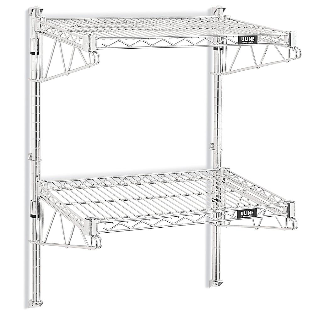 HUBERT® 18 Gauge Stainless Steel Wall Shelf - 24L x 12W