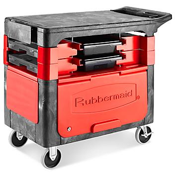 Rubbermaid&reg; Trades Cart with Cabinet - 38 x 19 x 34" H-3028