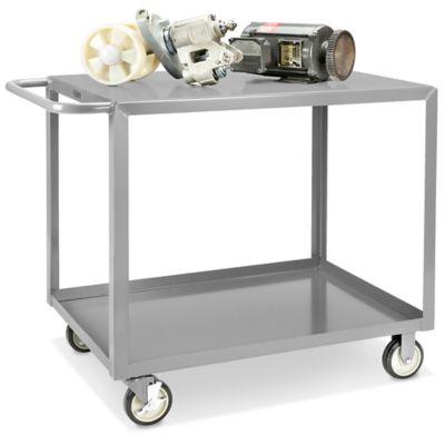 Uline Welded Steel Flat Shelf Cart 42 x 24 x 35" H3037 Uline