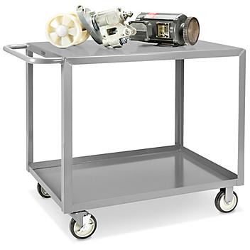 Uline Welded Steel Flat Shelf Cart - 42 x 24 x 35" H-3037