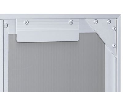 Tableau de liège – 4 x 3 pi, cadre en aluminium, avec porte H-3041 - Uline