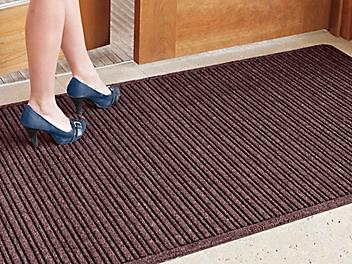 Ribbed Entry Carpet Mat - 3 x 10', Burgundy H-3111BU