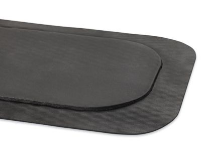 HUBERT® Charcoal Nitrile PVC Foam Cushion Max Anti-Fatigue Mat - 5'L x 3'W  x 5/8H