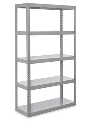 Heavy Duty Steel Wall Shelving 84H x 16D * 4 Shelves * IN STOCK