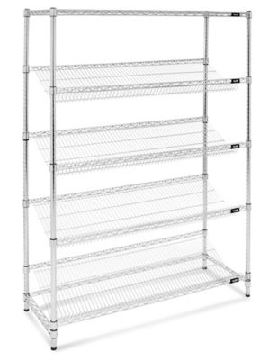 Slanted Wire Shelving - 48 x 18 x 72" H-3125