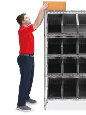Slanted Wire Shelving - 18 x 11 x 10