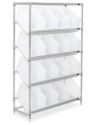 Clear Storage Boxes - 18 x 12 x 12 S-14599 - Uline