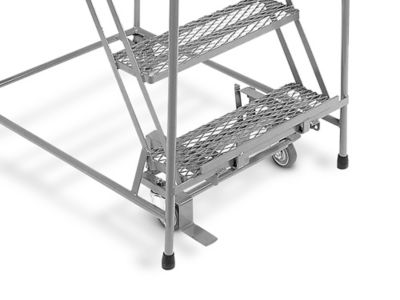 7 Step Safety Angle Rolling Ladder - Assembled with 24
