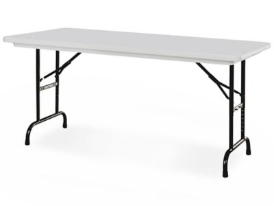 Economy Folding Table - 48 x 24, White H-4208FOL-W - Uline