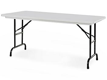 Deluxe Folding Table - 48 x 24", Adjustable Height