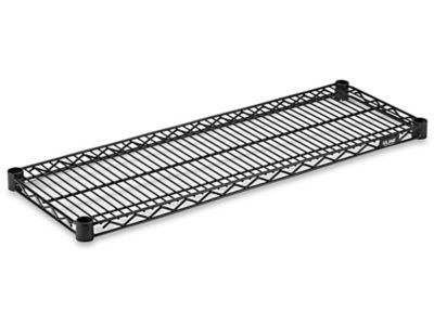 Tablettes supplémentaires en fil de métal – 36 x 12 po, noir