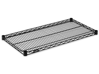 Tablettes supplémentaires en fil de métal – 36 x 18 po, noir