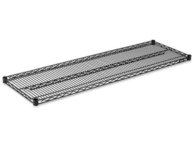 Tablettes supplémentaires en fil de métal – 60 x 18 po, noir