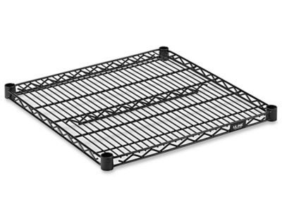 Tablettes supplémentaires en fil de métal – 24 x 24 po, noir