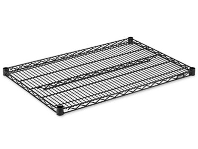Tablettes supplémentaires en fil de métal – 36 x 24 po, noir