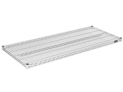 Shelving, Inc. 24D x 9H Divider for Wire Shelving, Metal, Chrome